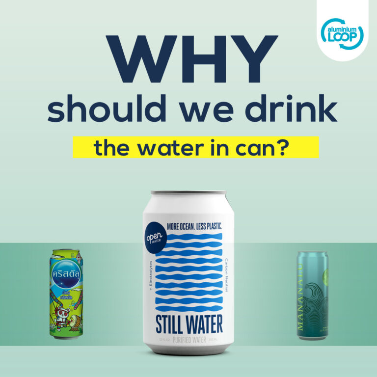 Why should we drink the water in can?